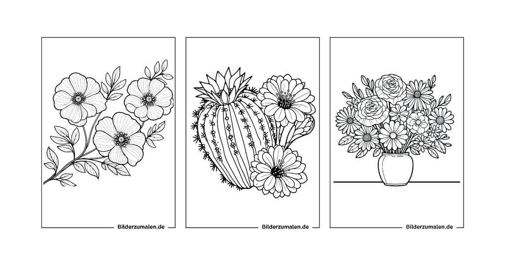 Blumen Ausmalbilder