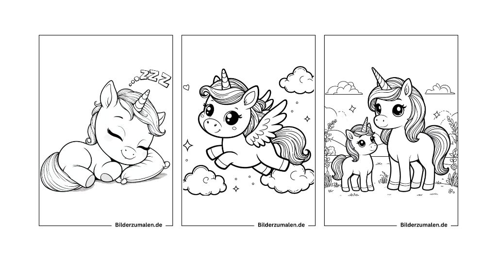 Einhorn Ausmalbilder