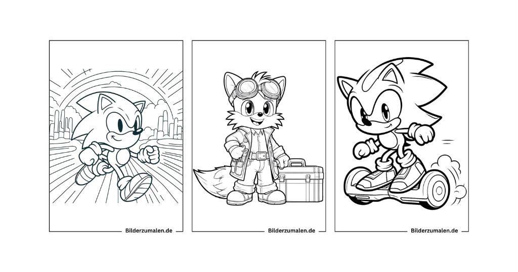 Sonic Ausmalbilder